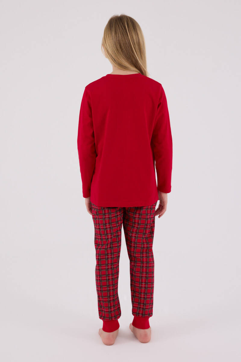 Arnetta Kız Çocuk Kışlık Regular Fit Kırmızı Pijama Takımı AR3514-C-V1 - 4