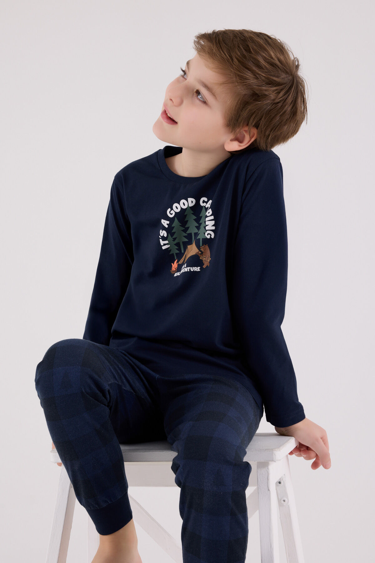 Arnetta Erkek Çocuk Lacivert Pijama Takımı