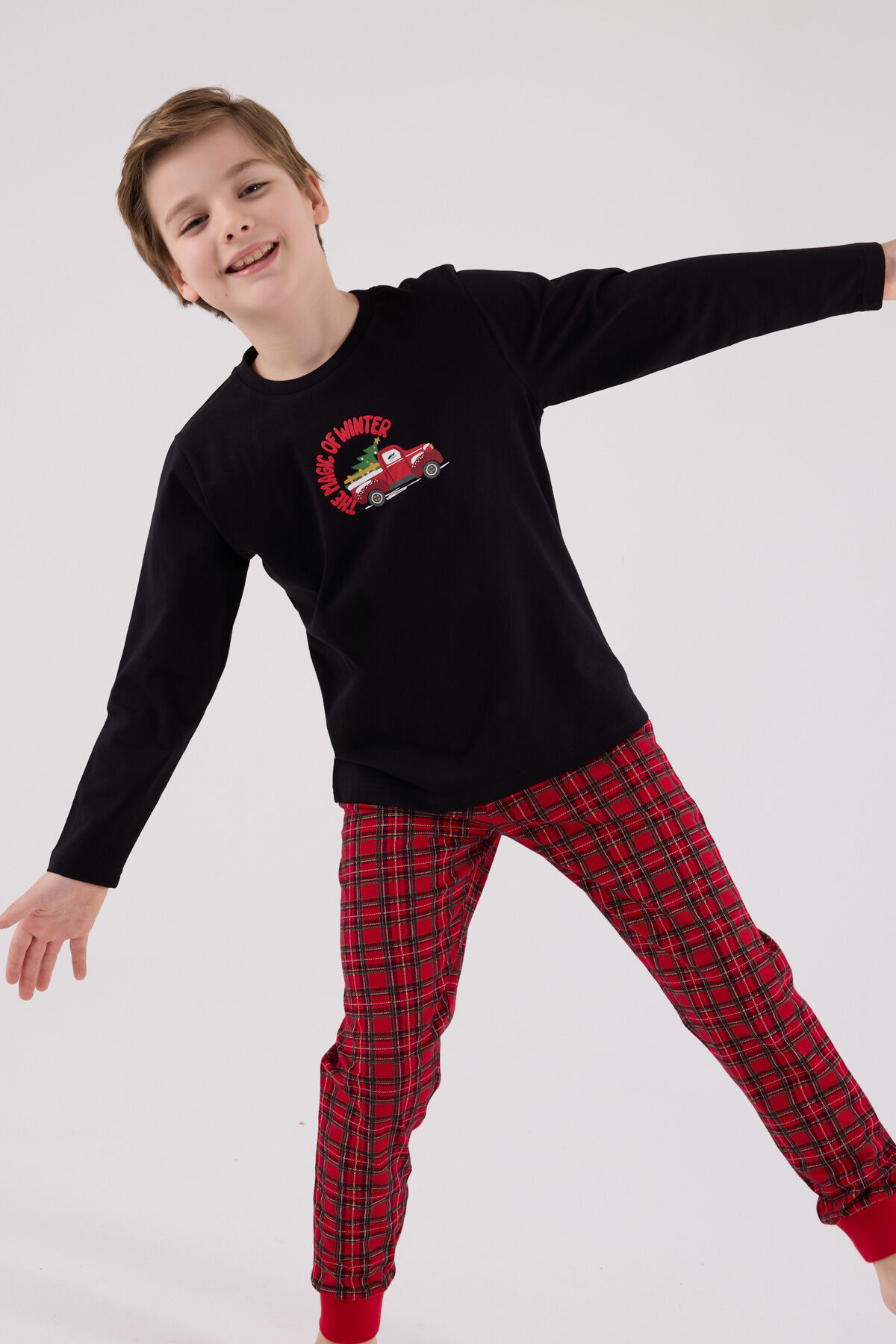 Arnetta Erkek Çocuk Siyah Pijama Takımı