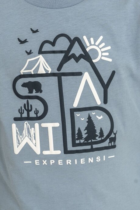 Arnetta Baba Oğul Stay Wild Mavi Uzun Kol Pijama Takım AR3829-A-V1 - 8