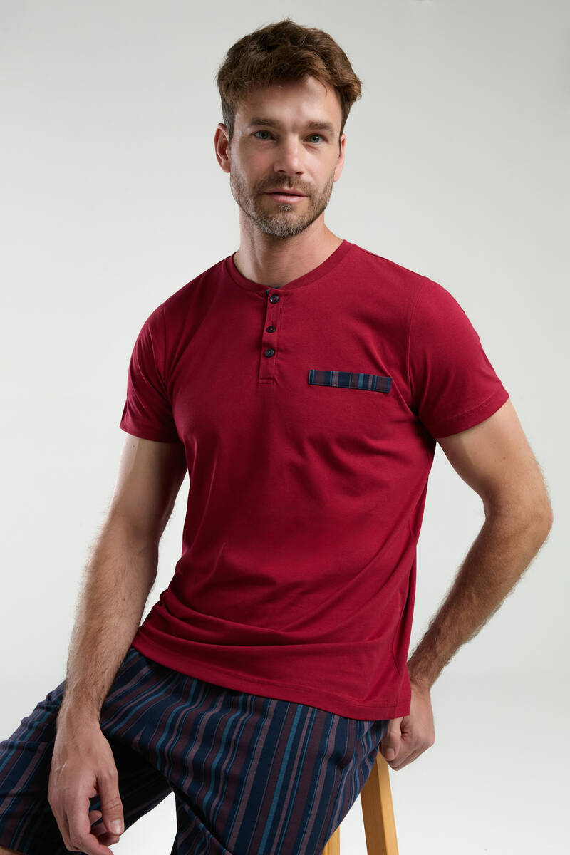 Arnetta Erkek Bordo Pijama Takımı