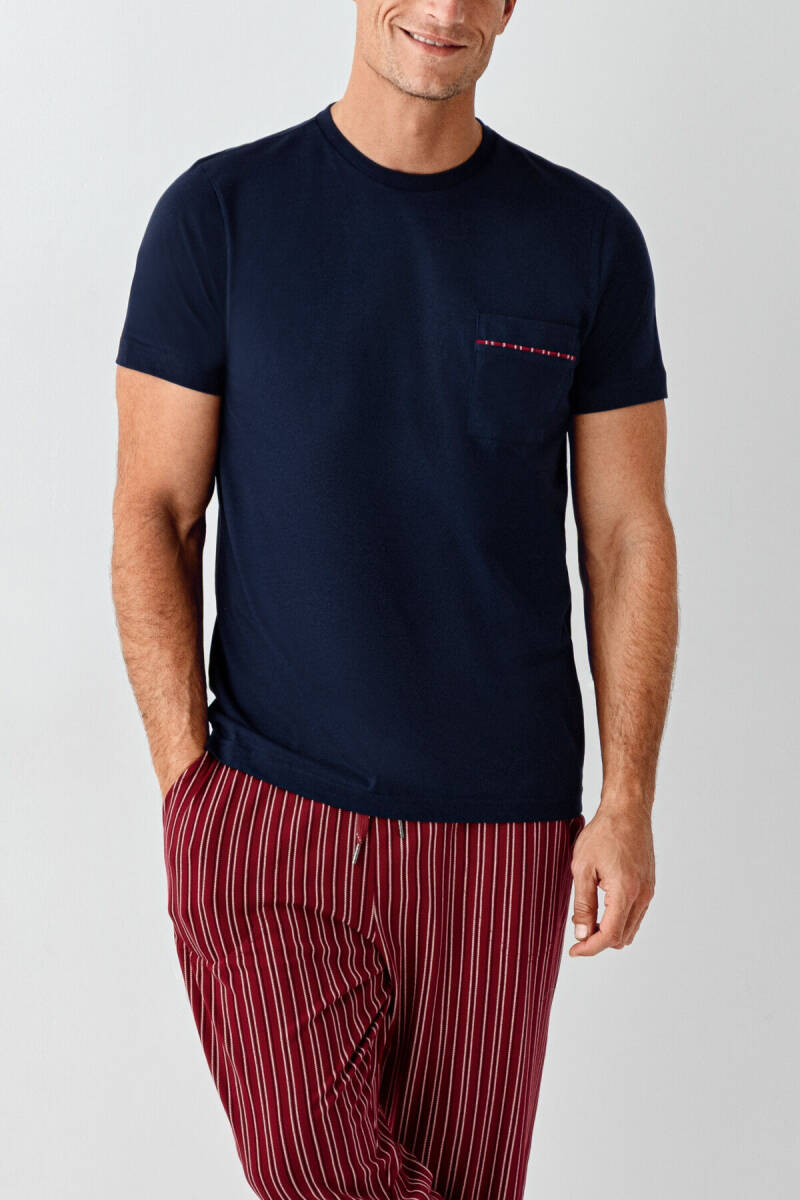 Arnetta Erkek Bisiklet Yaka Bordo Pijama Takımı AR3011-S-V3 - 3