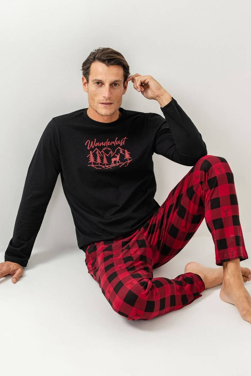 Arnetta Erkek Çocuk Siyah Pijama Takım