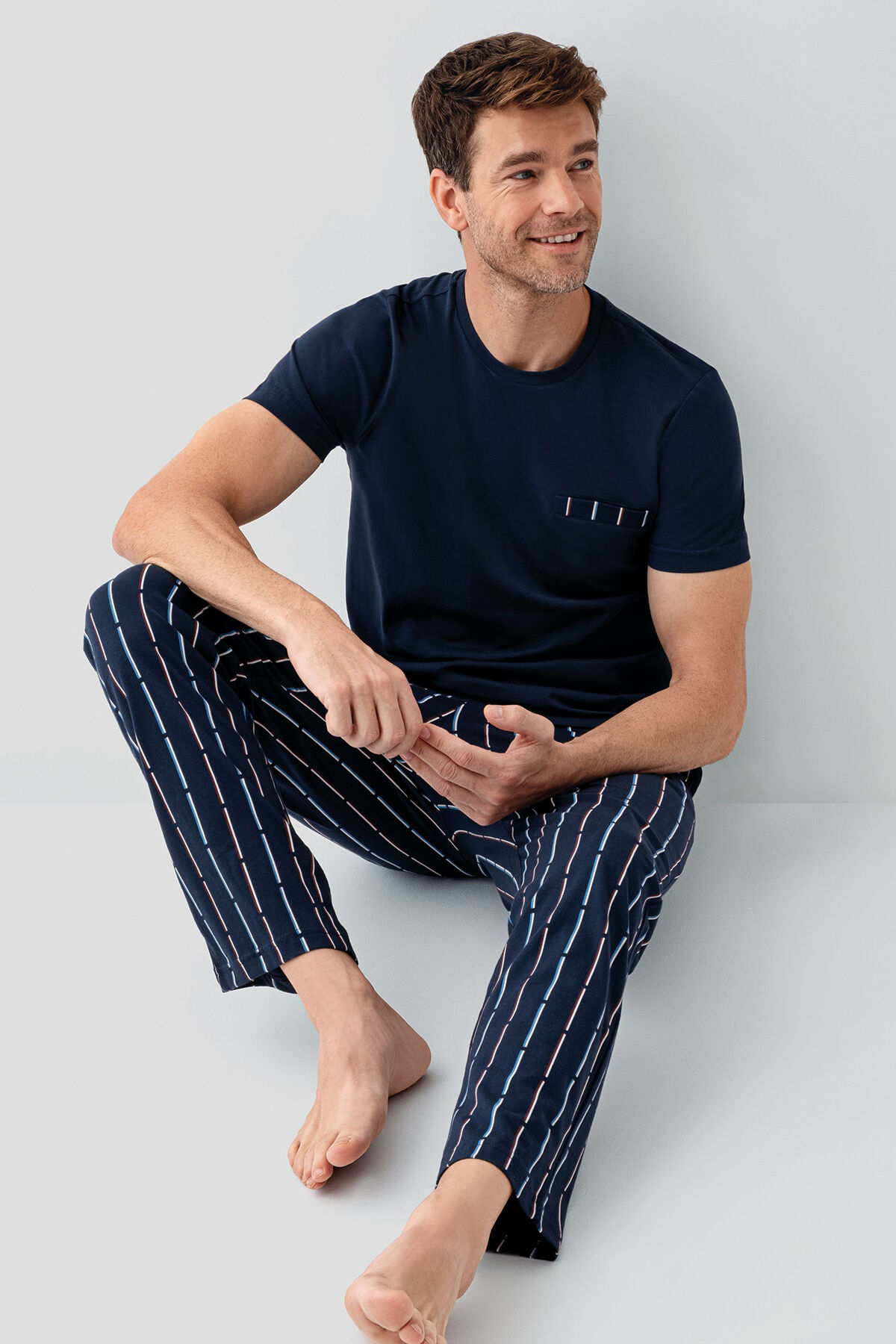 Arnetta Erkek Lacivert Pijama Takım