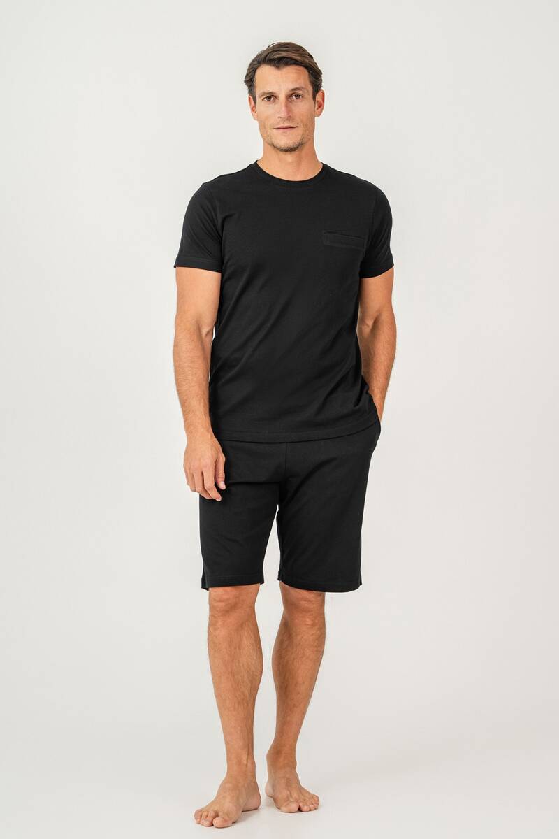 Arnetta Erkek Siyah Bermuda Takım 