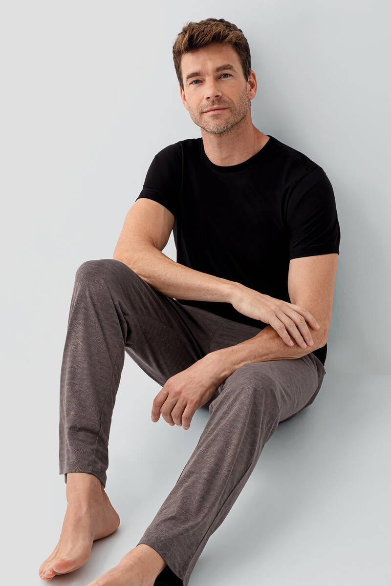 Arnetta Erkek Siyah Pijama Takım