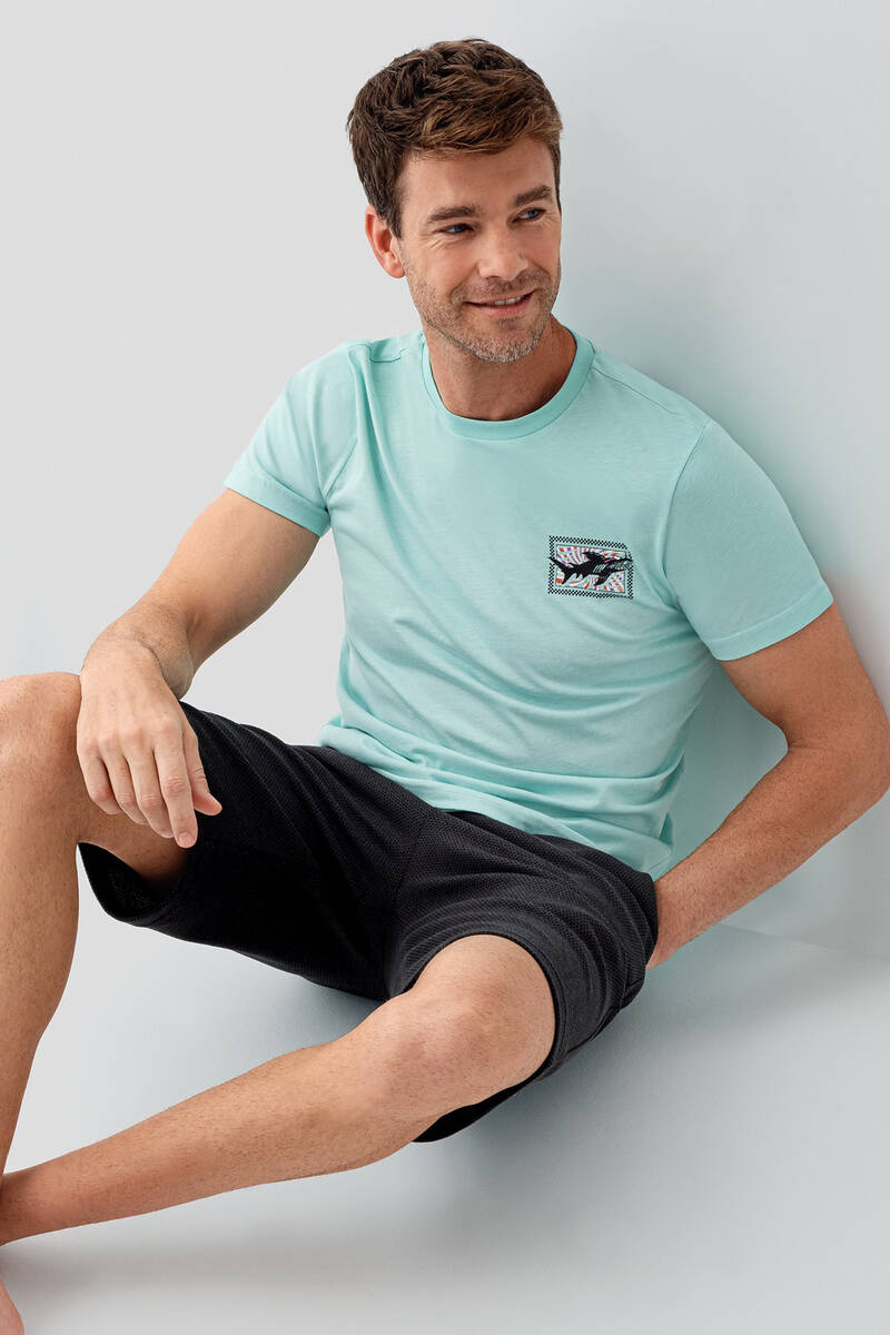 Arnetta Erkek Yeşil Bermuda Takım