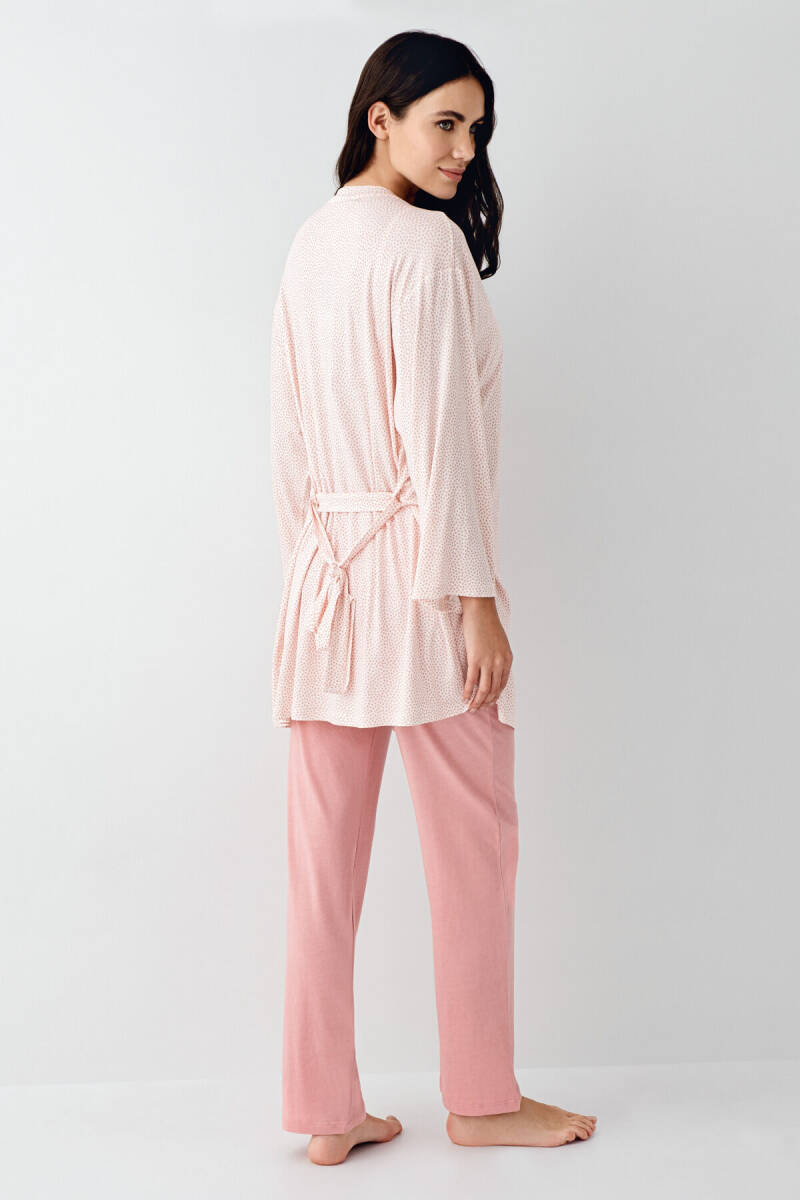 Arnetta Kadın Pamuklu Kışlık Regular Fit Pembe Braletli Takım AR3419-S-V1 - 5