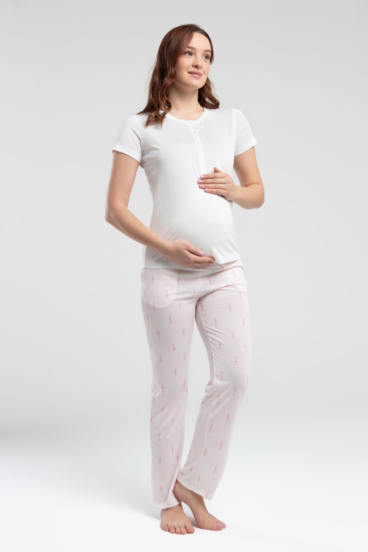 Arnetta Kadın Beyaz Pijama Takımı