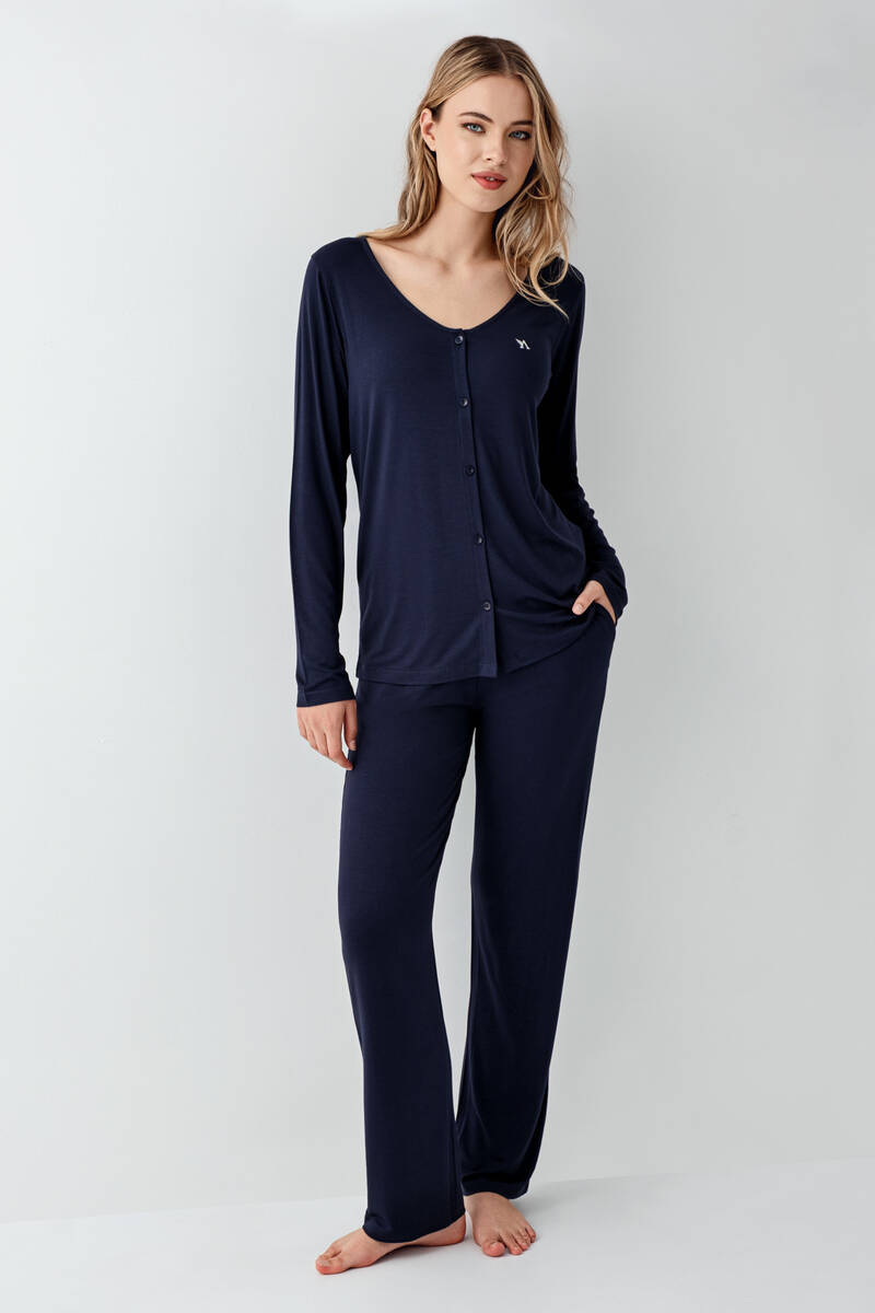 Arnetta Kadın Lacivert Pijama Takımı