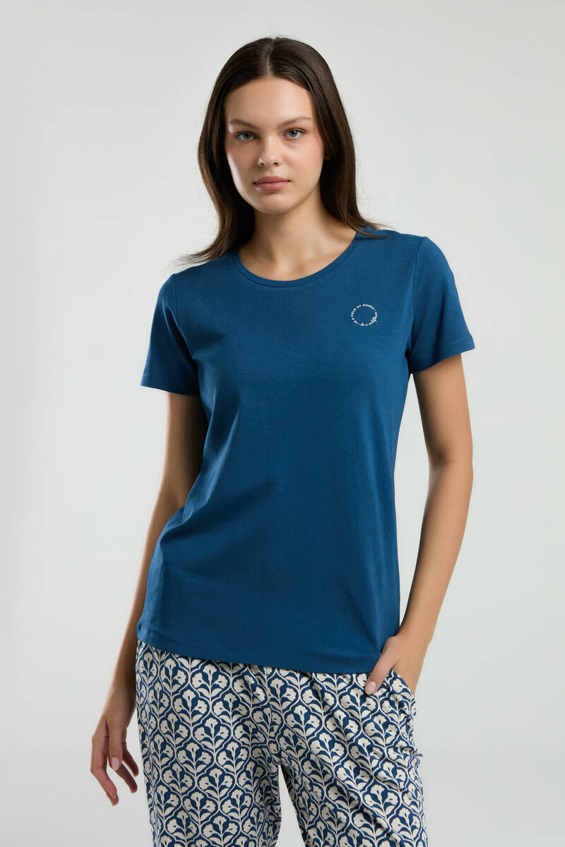Arnetta KADIN NAVY KPKısa Kol Pijama Takım