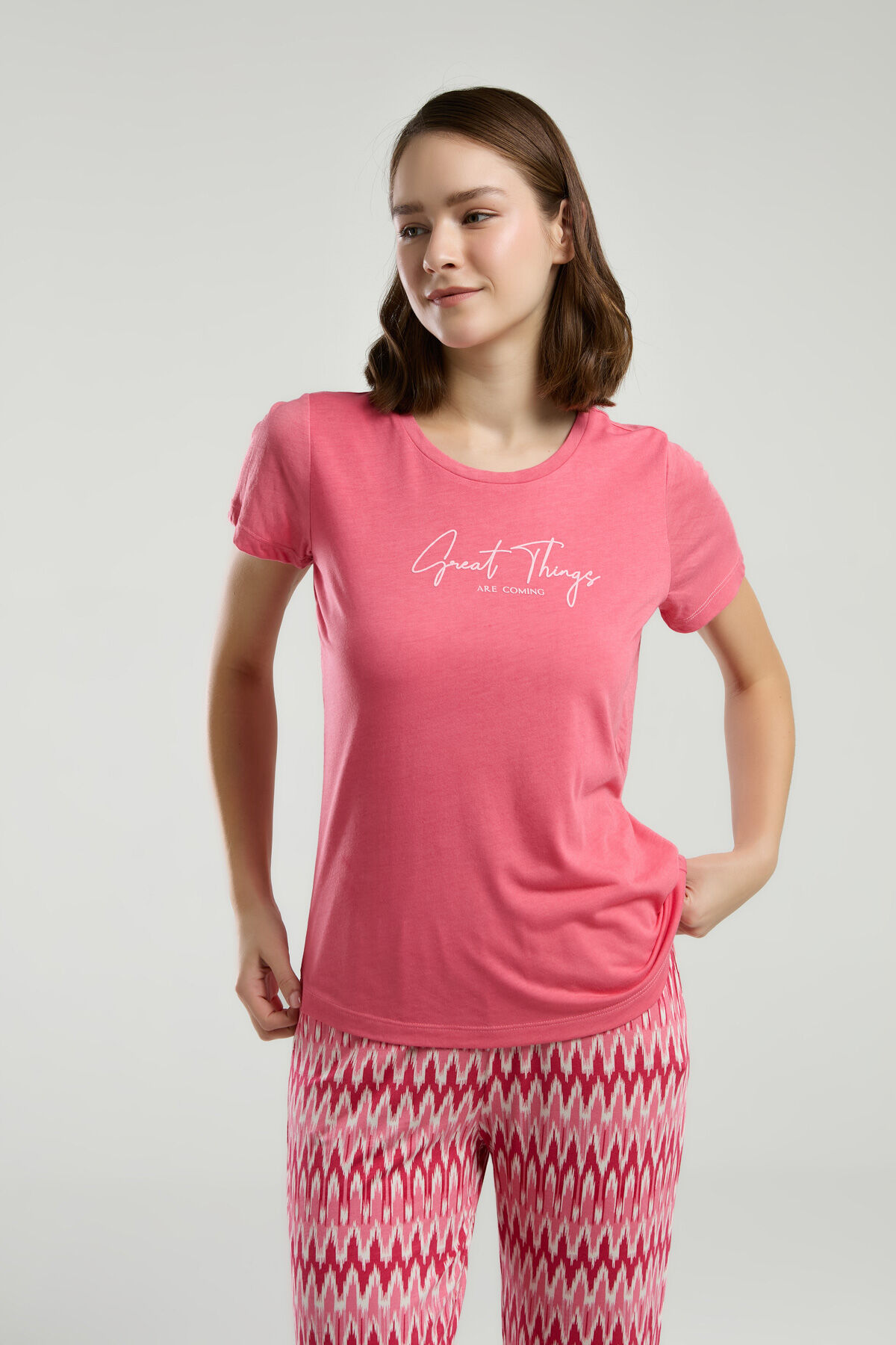 Arnetta Kadın Pembe Pijama Takımı