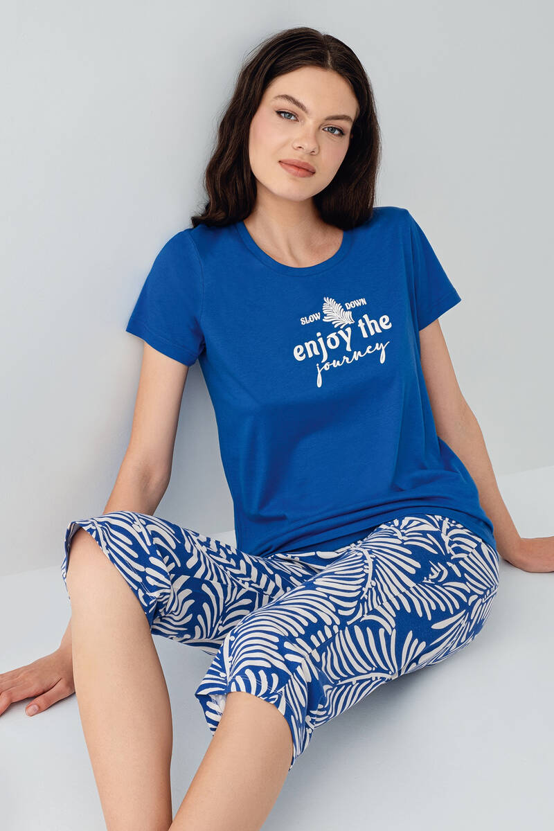 Arnetta Kadın Lacivert Kapri Takım