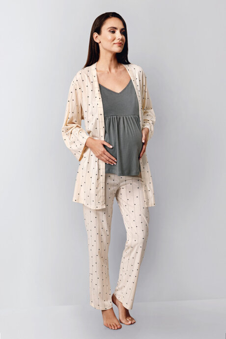 Arnetta Kadın Kışlık Regular Fit Gri Pijama Takımı AR3436-S-V1 (1)