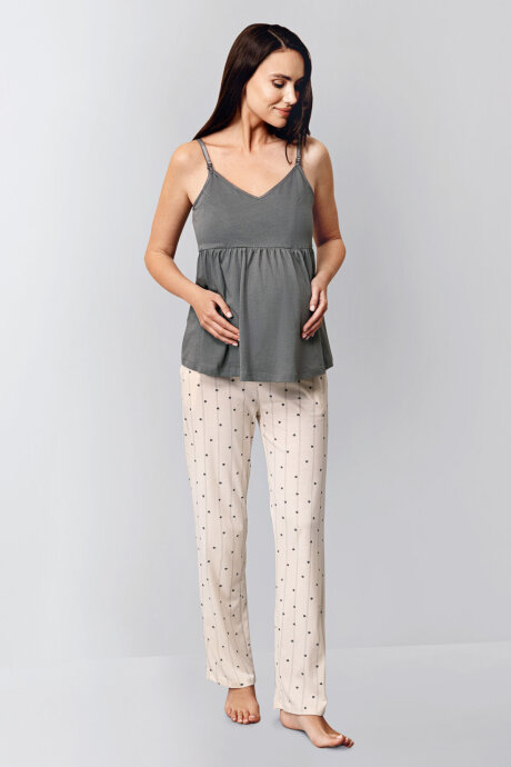 Arnetta Kadın Kışlık Regular Fit Gri Pijama Takımı AR3436-S-V1 - 3