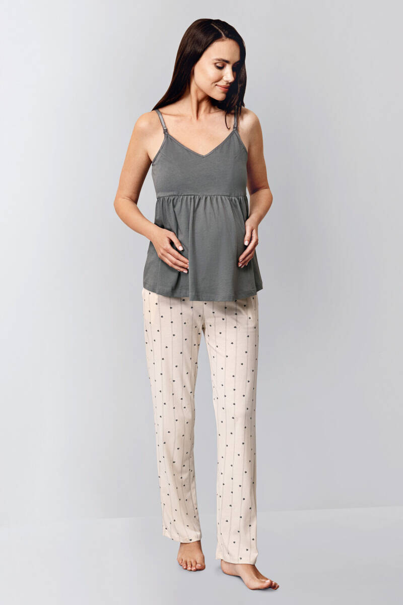 Arnetta Kadın Kışlık Regular Fit Gri Pijama Takımı AR3436-S-V1 - 3