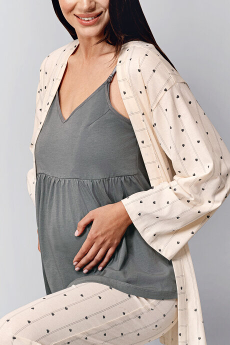 Arnetta Kadın Kışlık Regular Fit Gri Pijama Takımı AR3436-S-V1 - 4