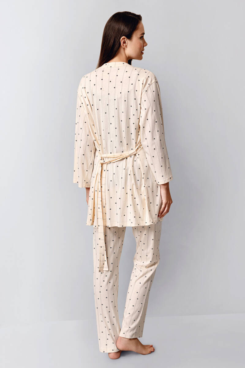 Arnetta Kadın Kışlık Regular Fit Gri Pijama Takımı AR3436-S-V1 - 5