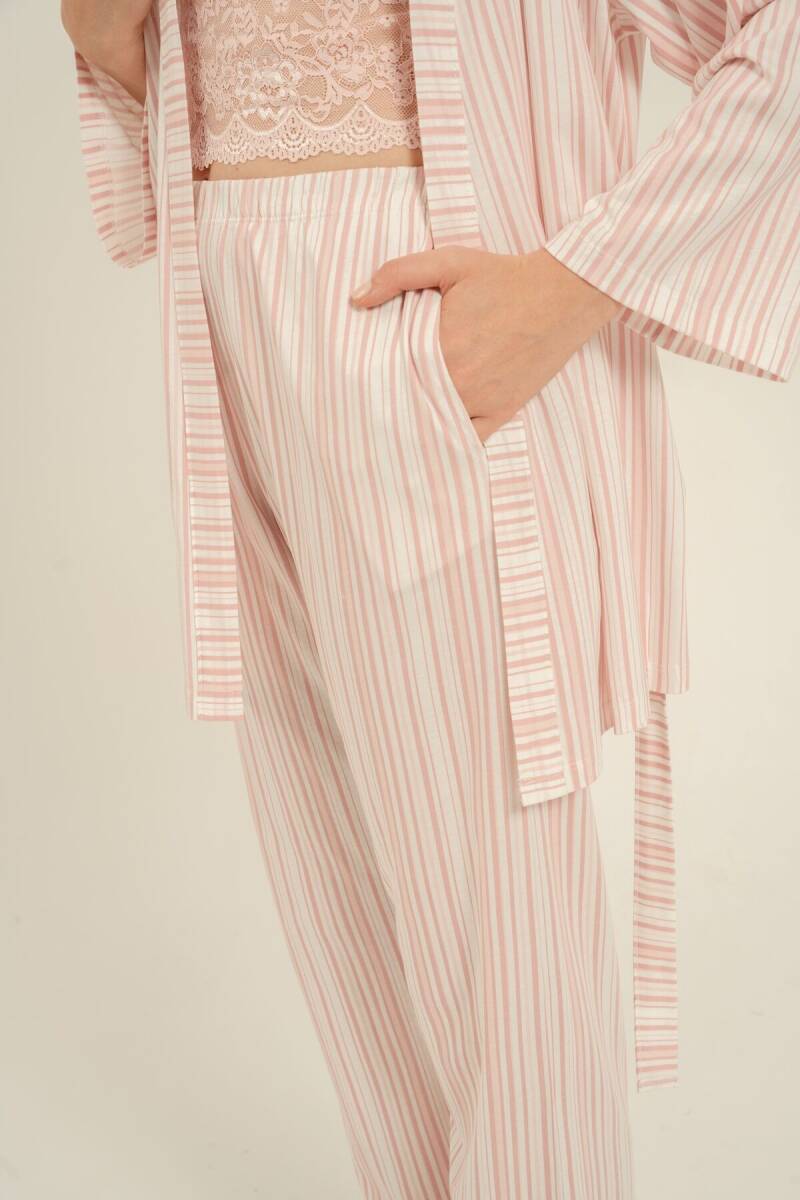 Arnetta Kadın Pamuklu Pembe Braletli Pijama Takımı AR3756-S-V1 - 6