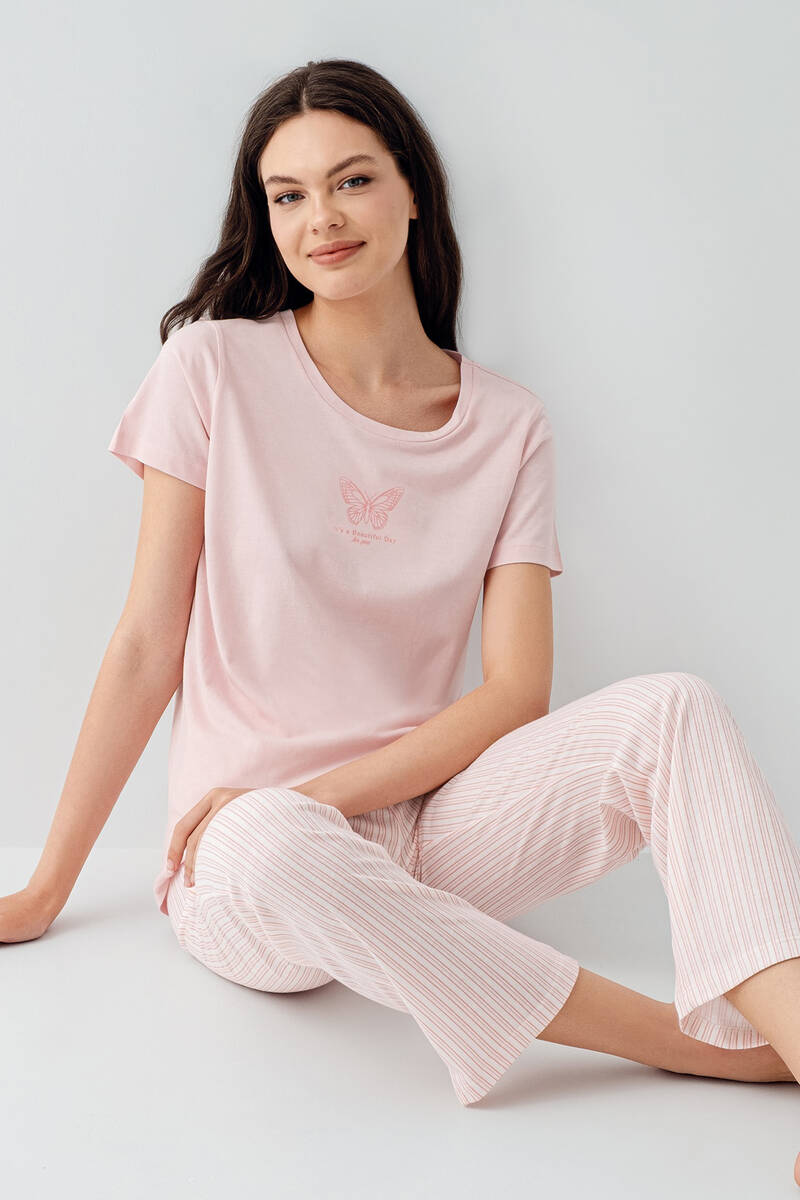 Arnetta Kadın Pembe Pijama Takım