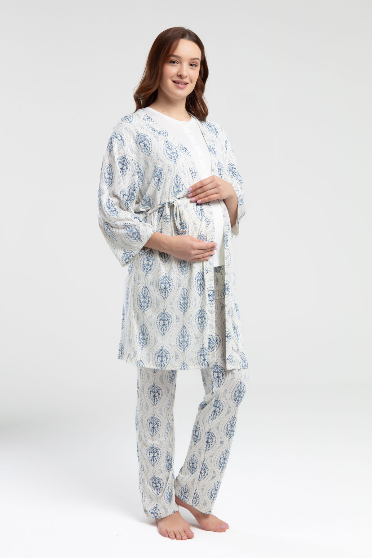 Arnetta Kadın Krem 3'Lü Pijama Takımı