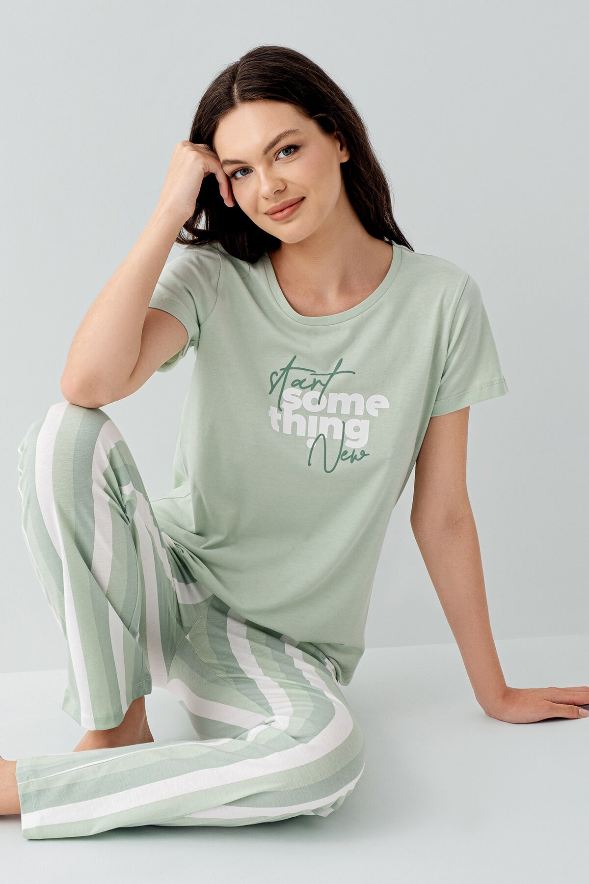 Arnetta Kadın Yeşil Pijama Takım