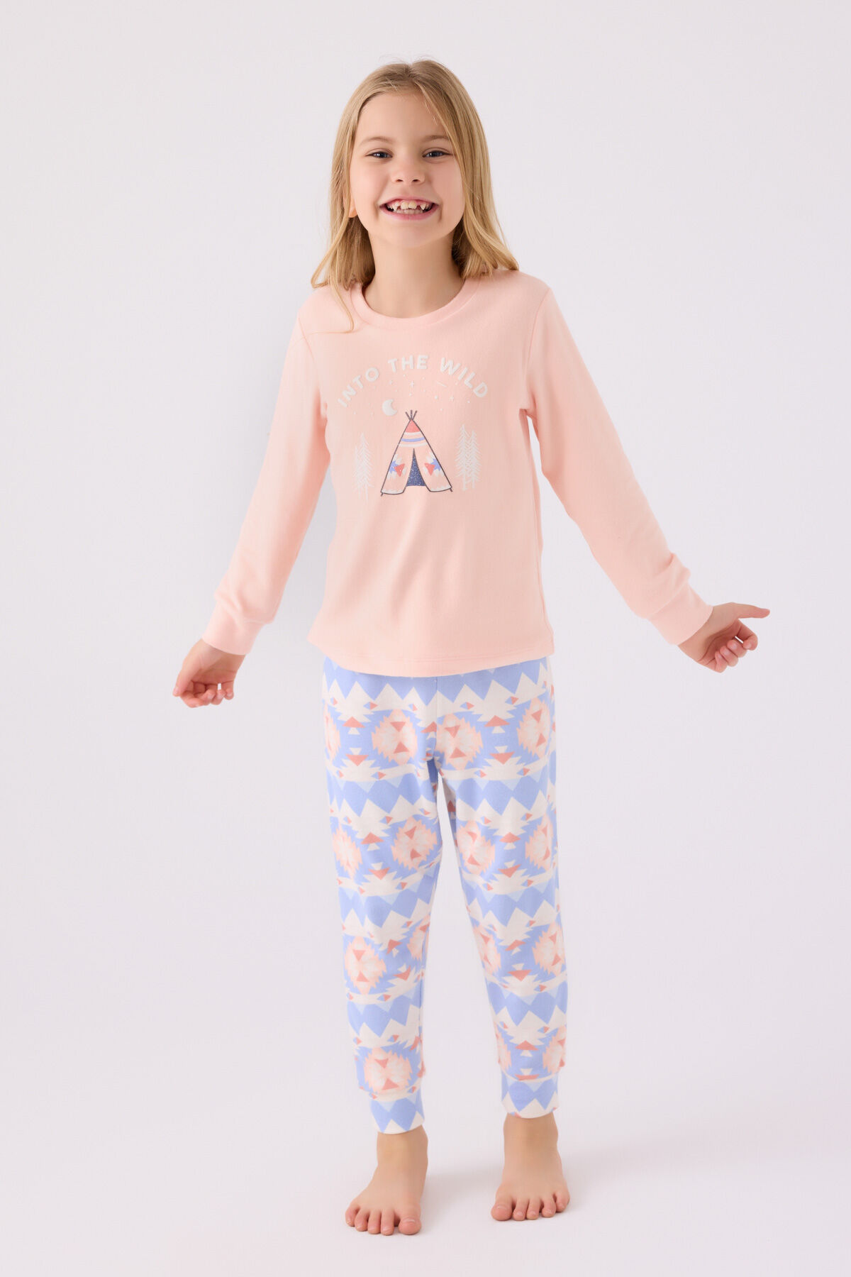 Arnetta Kız Çocuk Pembe Pijama Takımı