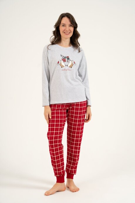 Arnetta Wonderful Time Anne Kız Gri Uzun Kol Pijama Takım AR3733-A-V1 - 8