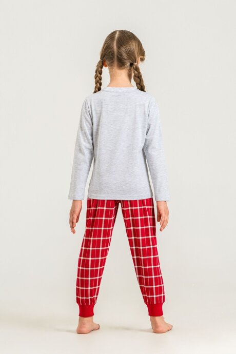 Arnetta Wonderful Time Anne Kız Gri Uzun Kol Pijama Takım AR3733-A-V1 - 3