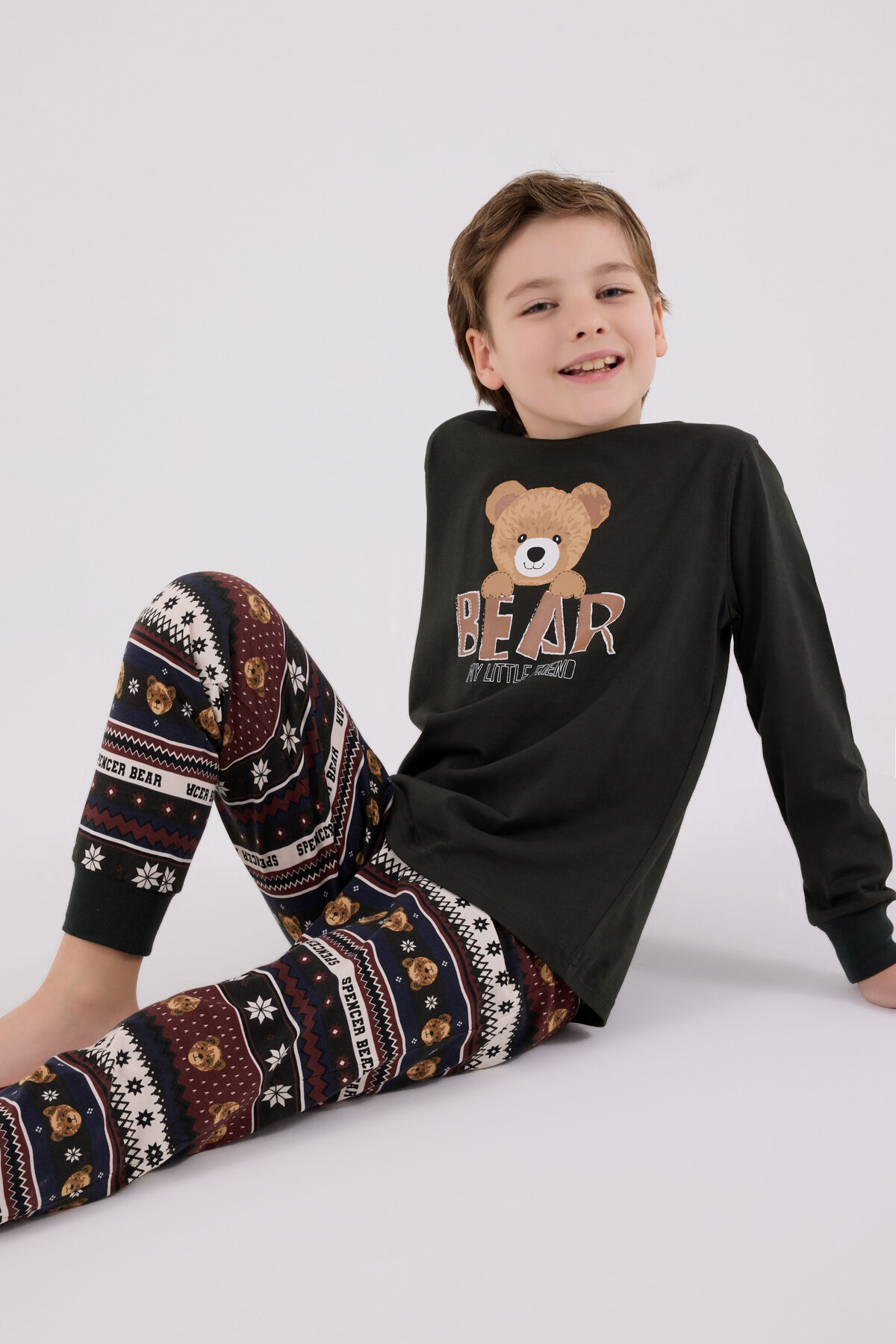 Arnetta Erkek Çocuk Antrasit Pijama Takımı