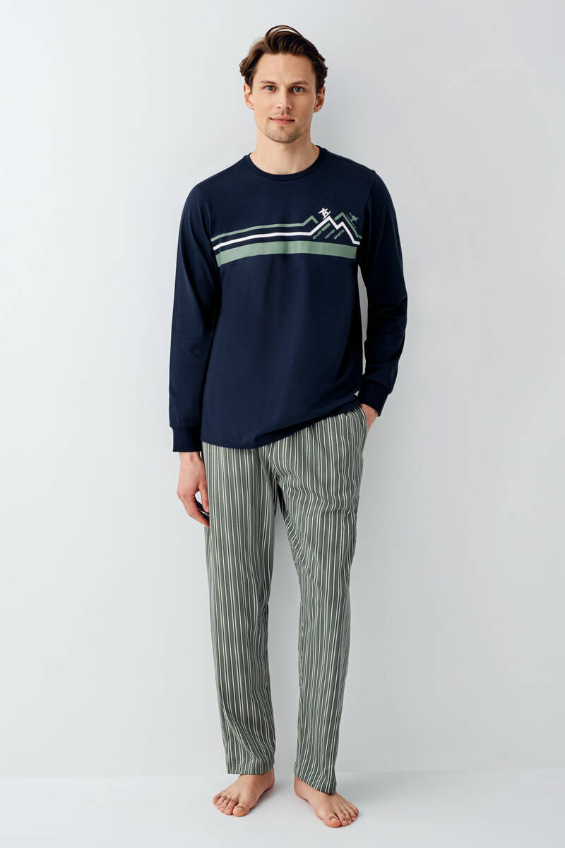 Rolypoly Erkek Lacivert Pijama Takımı