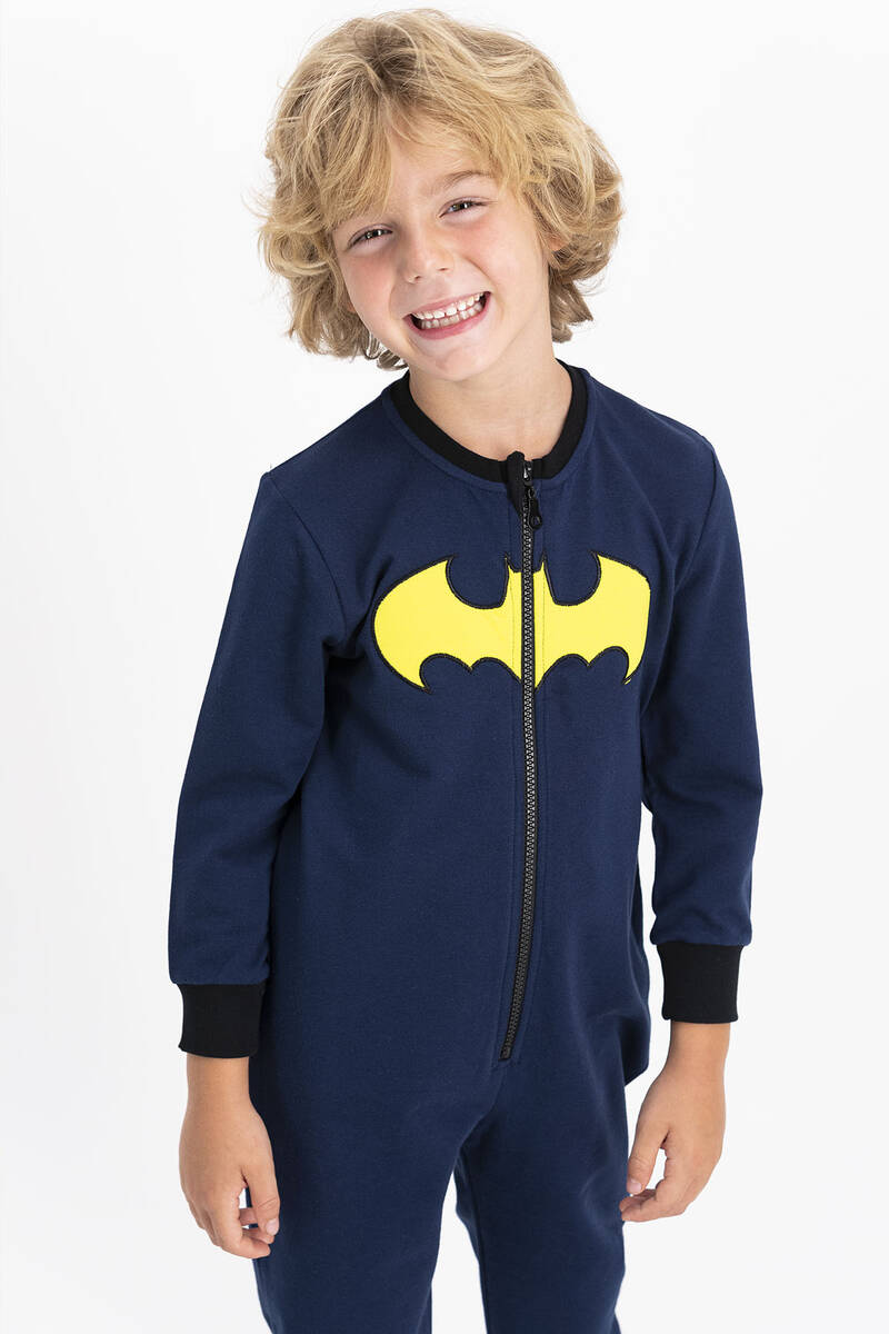 Batman Lisanslı Erkek Lacivert Çocuk Tulum