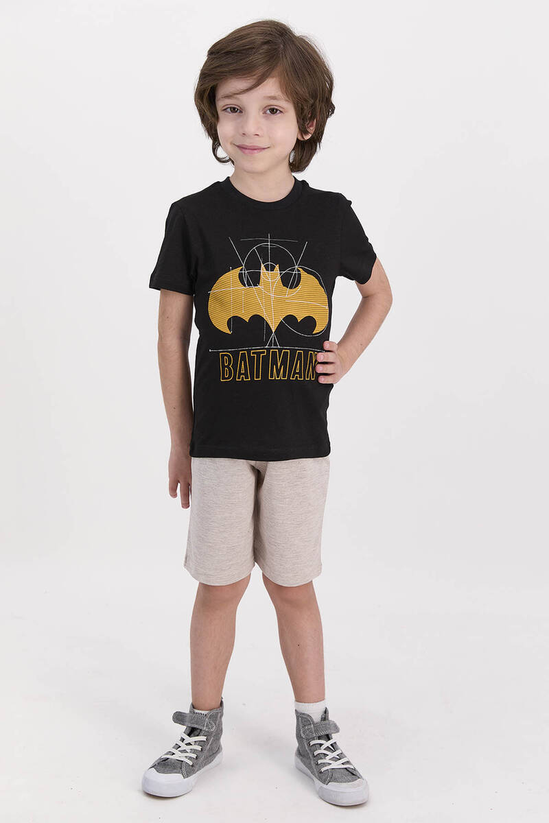 Batman - Batman Lisanslı Siyah Erkek Çocuk Bermuda Takım (1)
