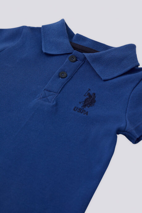 U.S. Polo Assn. Erkek Bebek Polo Yaka Pigment Baskılı Yazlık Regular Fit Lacivert Bebek Takımı USB1834-B-V1 (1)