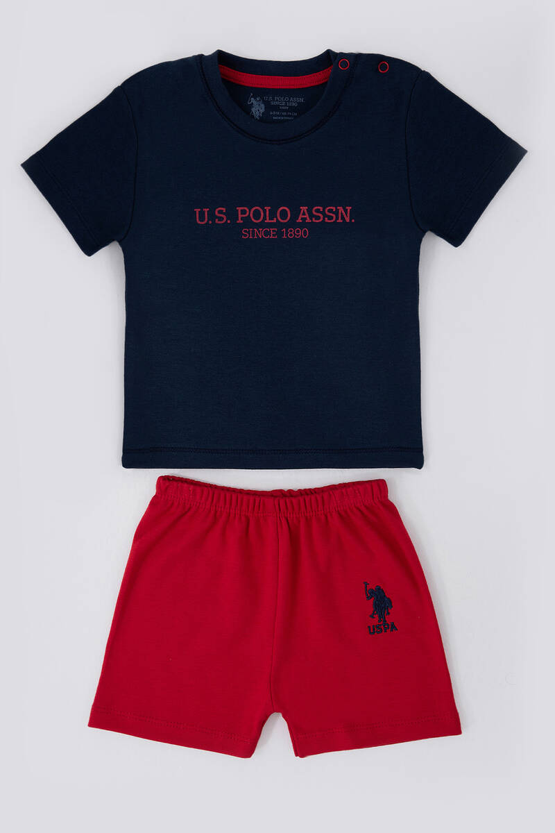 U.S. Polo Assn Stylish Lacivert Bebek Tshirt Takım
