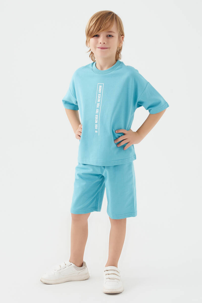 Rolypoly Erkek Çocuk Yeşil Bermuda Takım