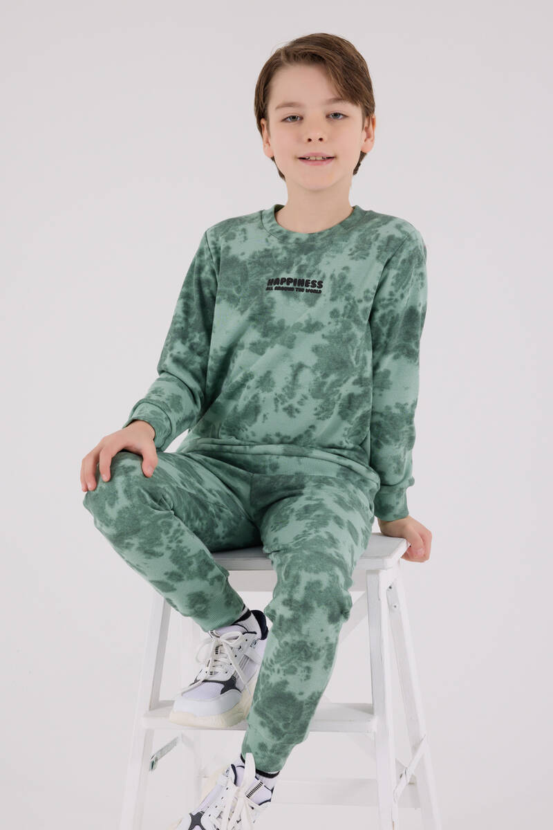 Rolypoly Erkek Çocuk Yeşil Eşofman Takımı