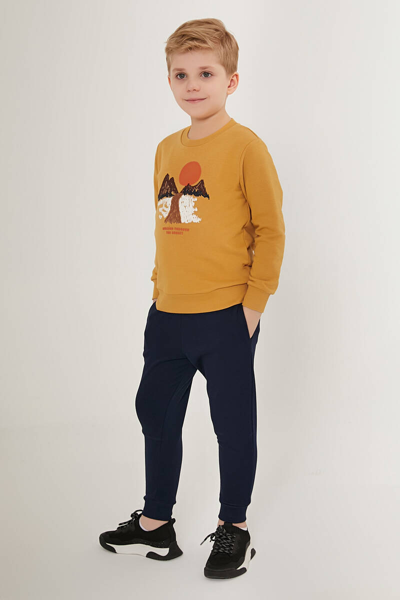 Rolypoly Sunset Kahverengi Erkek Çocuk Eşofman Takımı