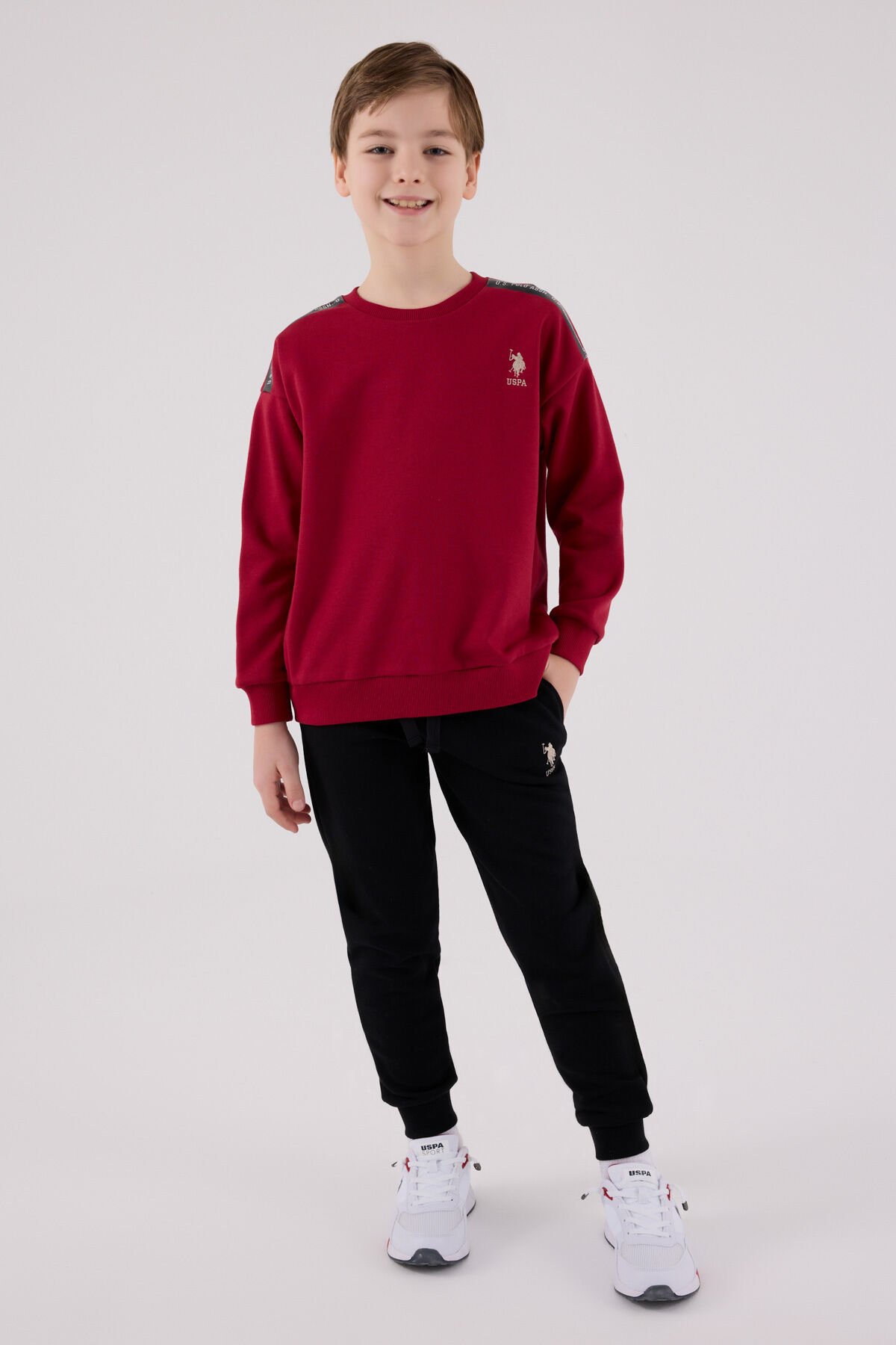 U.S. Polo Assn Erkek Çocuk Bordo Eşofman Takımı