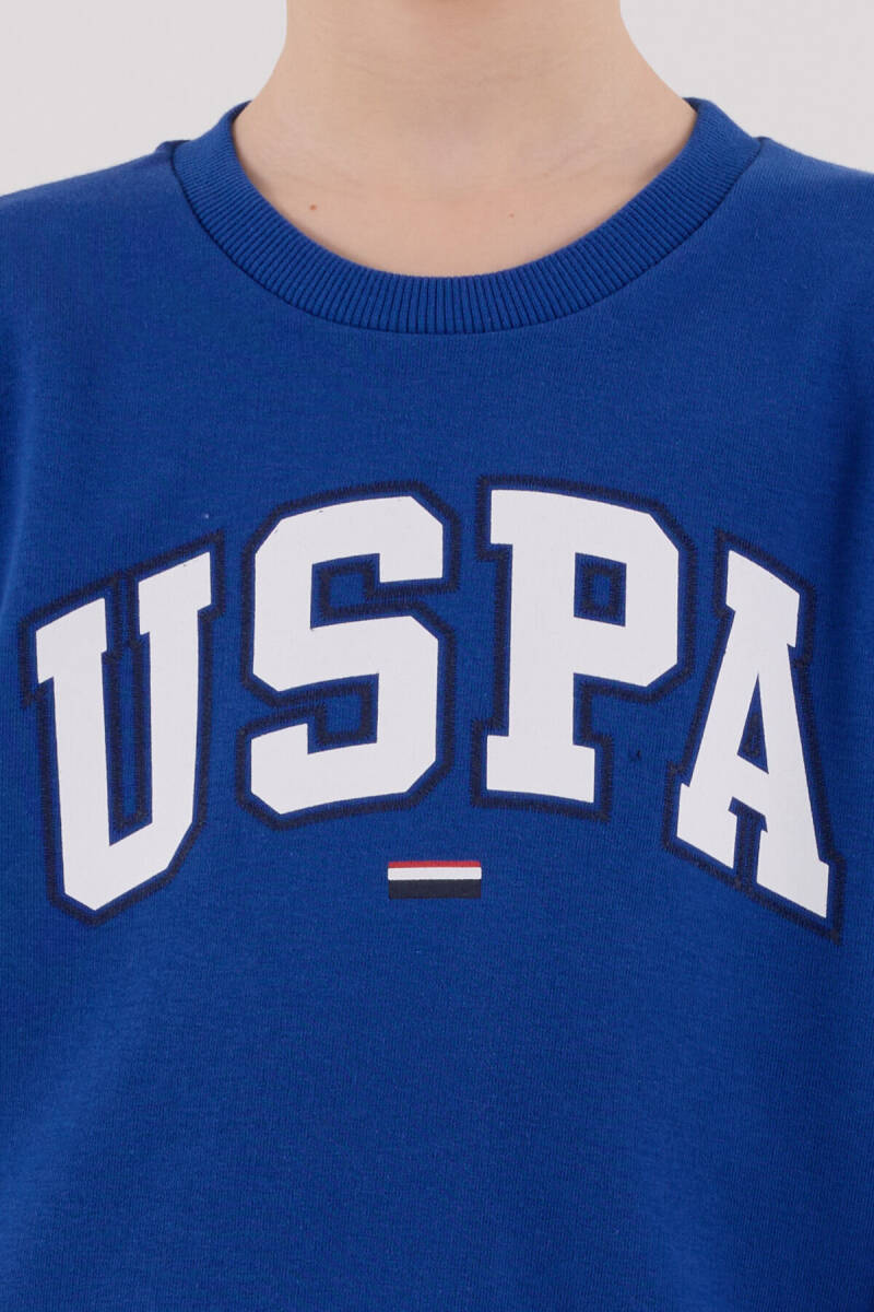 U.S. Polo Assn. Erkek Çocuk Kışlık Regular Fit Mavi Eşofman Takımı US2227-C-V3 - 6