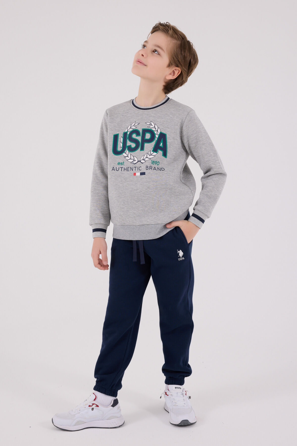 U.S. Polo Assn Erkek Çocuk Gri Eşofman Takımı