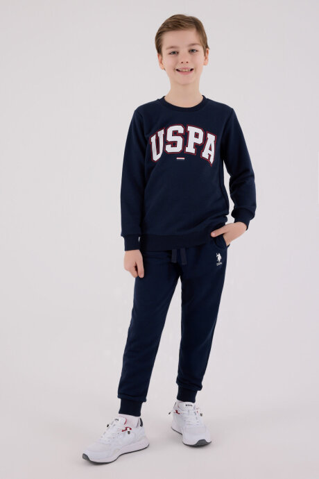 U.S. Polo Assn. Erkek Çocuk Kışlık Regular Fit Lacivert Eşofman Takımı US2227-C-V1 