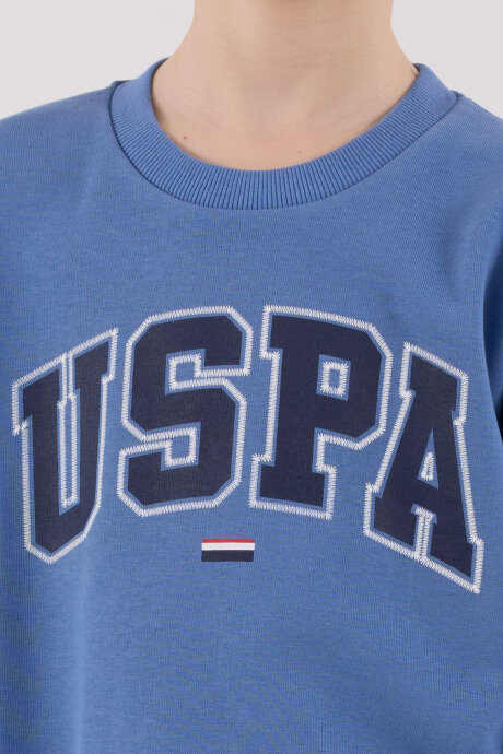 U.S. Polo Assn. Erkek Çocuk Kışlık Regular Fit Mavi Eşofman Takımı US2227-C-V5 - 6
