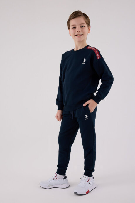 U.S. Polo Assn. Erkek Çocuk Kışlık Regular Fit Lacivert Eşofman Takımı US2202-C-V1 - 1