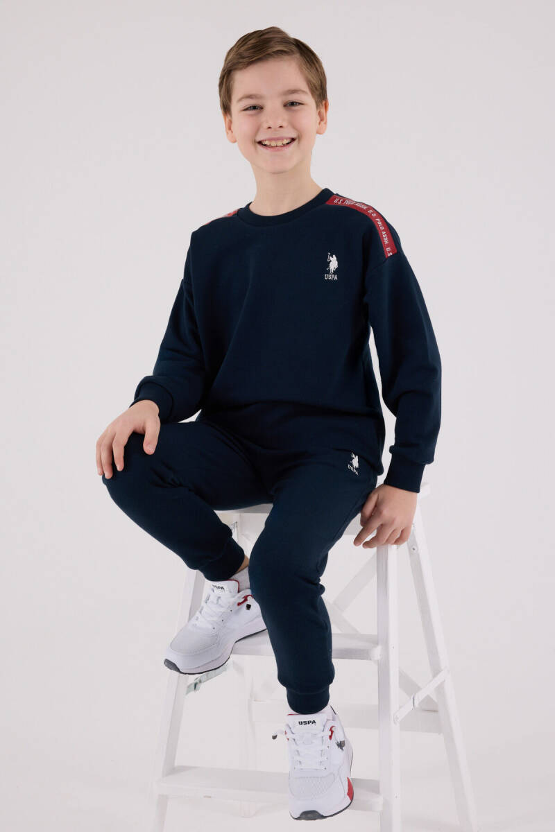 U.S. Polo Assn. Erkek Çocuk Kışlık Regular Fit Lacivert Eşofman Takımı US2202-C-V1 - 2