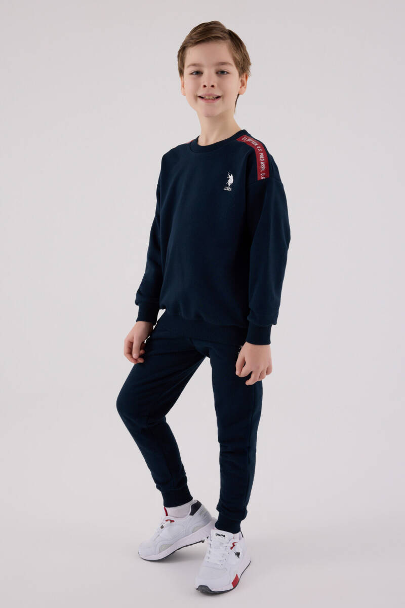 U.S. Polo Assn. Erkek Çocuk Kışlık Regular Fit Lacivert Eşofman Takımı US2202-C-V1 - 3