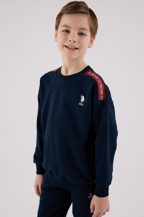 U.S. Polo Assn. Erkek Çocuk Kışlık Regular Fit Lacivert Eşofman Takımı US2202-C-V1 - 4