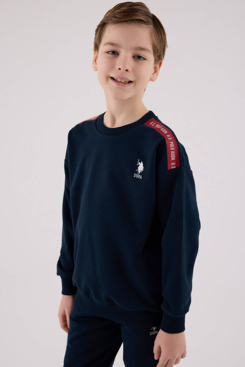 U.S. Polo Assn. Erkek Çocuk Kışlık Regular Fit Lacivert Eşofman Takımı US2202-C-V1 - 4