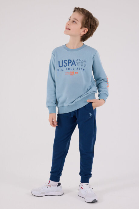 U.S. Polo Assn. Erkek Çocuk Kışlık Regular Fit Yeşil Eşofman Takımı US2218-C-V2 