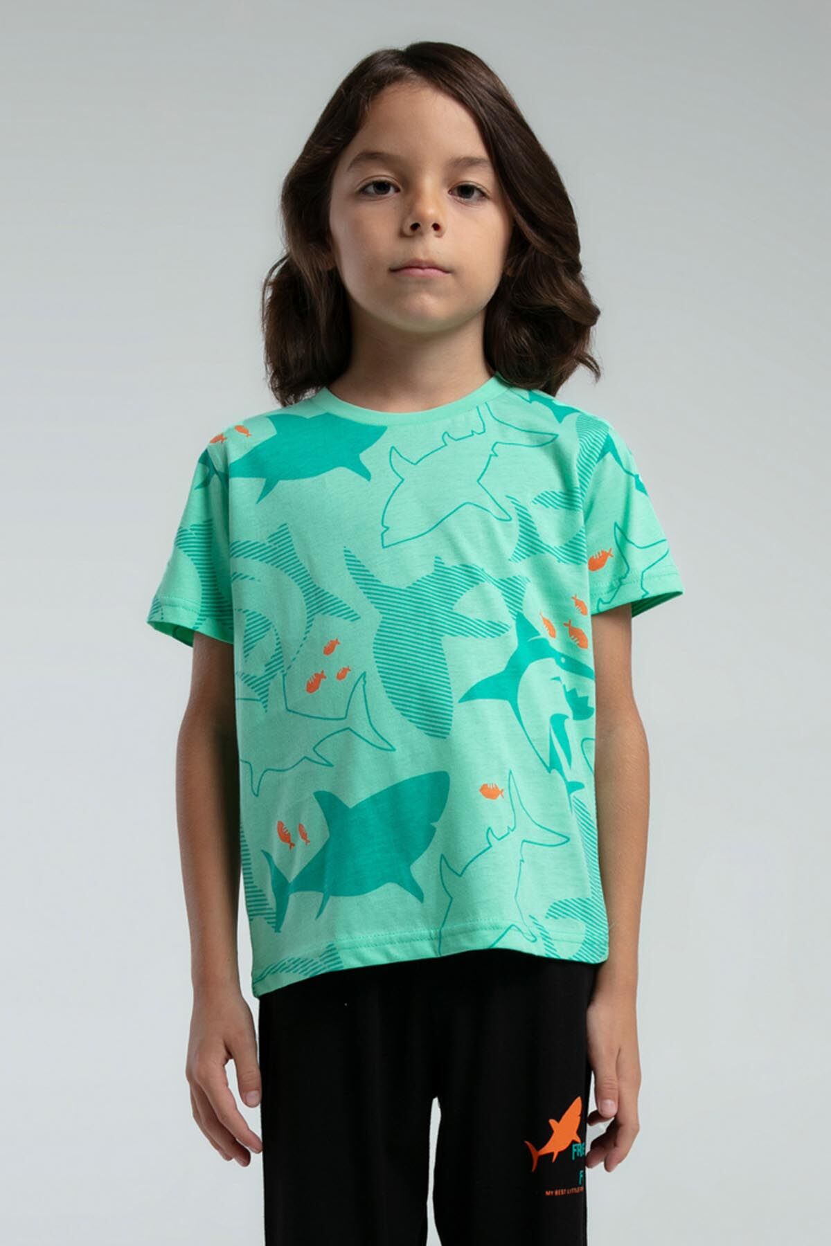Rolypoly Erkek Çocuk Yeşil Pijama Takımı